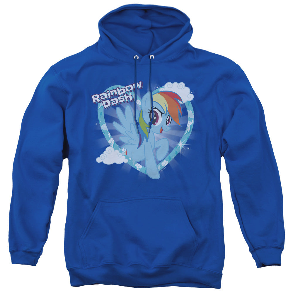 My Little Pony Tv Rainbow Dash Mens Hoodie Royal Blue Officially Licensed