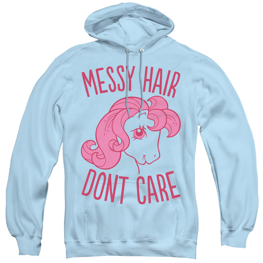 My Little Pony Retro Messy Hair Mens Hoodie Light Blue Officially Licensed