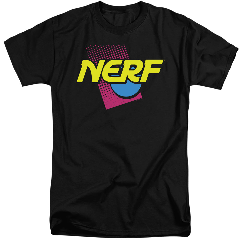 Nerf 90S Logo Mens Tall T Shirt Black Officially Licensed