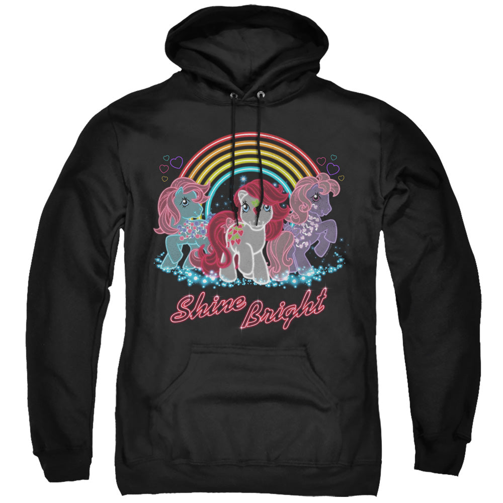 My Little Pony Retro Neon Ponies Mens Hoodie Black Officially Licensed