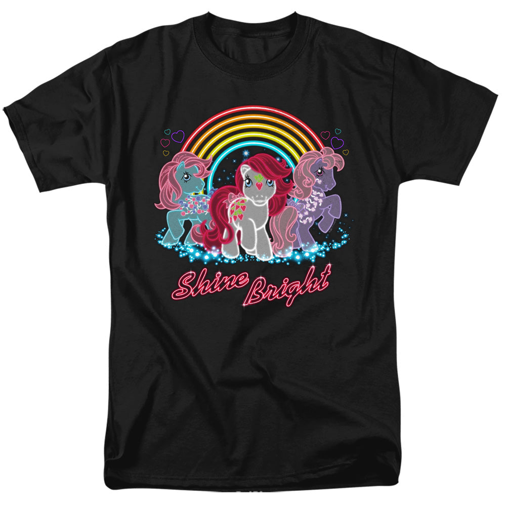 My Little Pony Retro Neon Ponies Mens T Shirt Black Officially Licensed