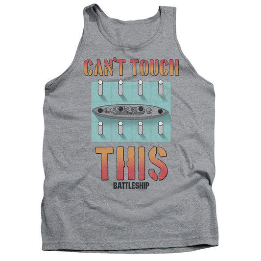 Battleship Cant Touch This Mens Tank Top Shirt Athletic Heather Officially Licensed
