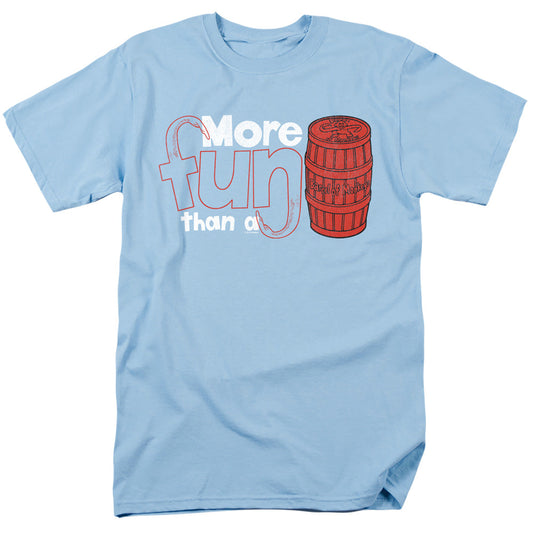 Barrel Of Monkeys More Fun Mens T Shirt Light Blue Officially Licensed