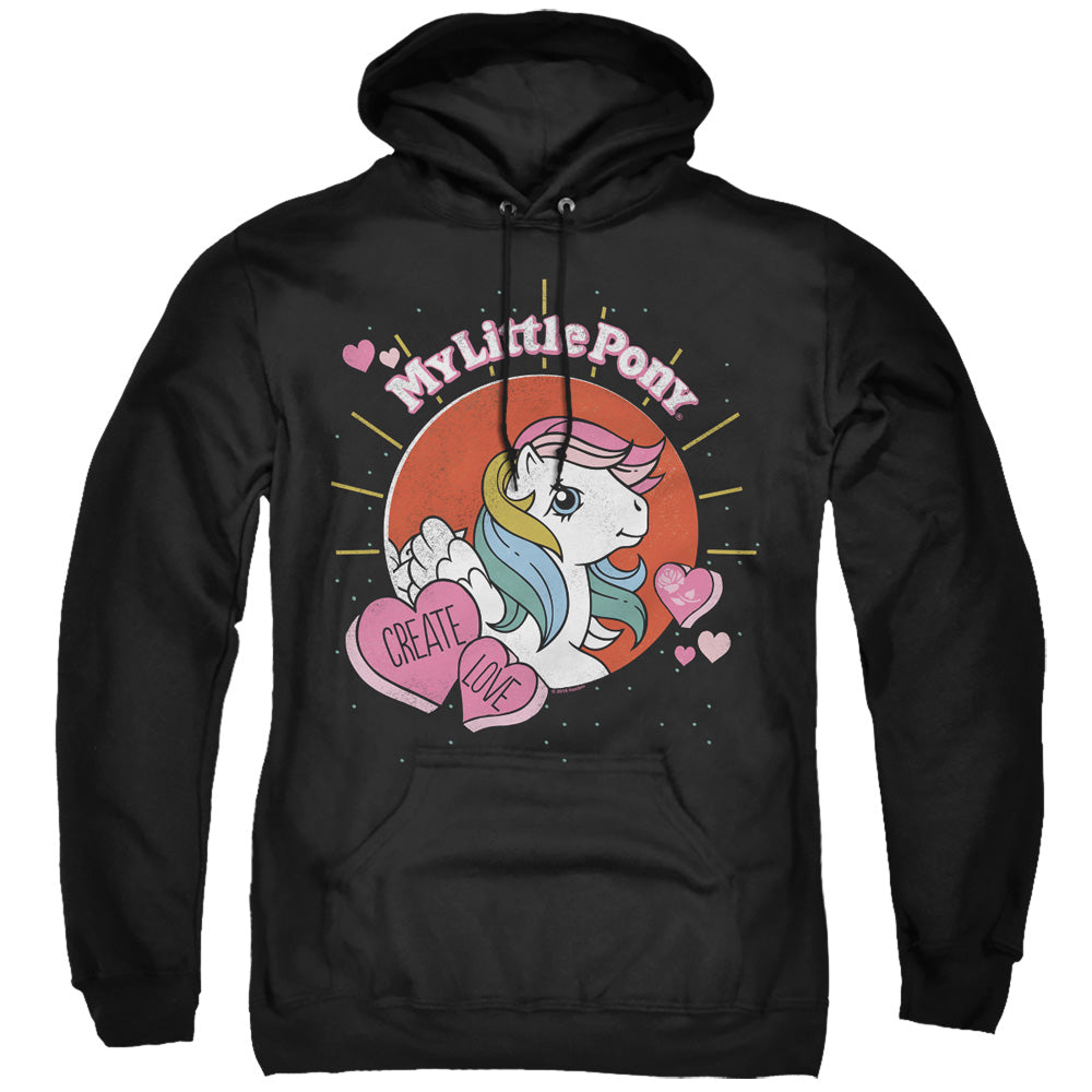 My Little Pony Retro Create Love Mens Hoodie Black Officially Licensed