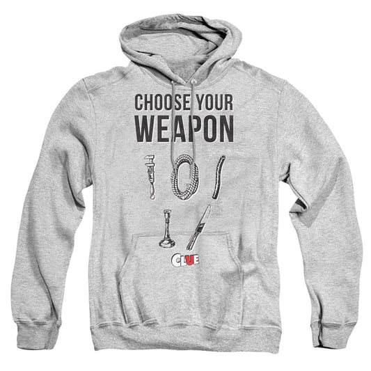 Clue Choose Mens Hoodie Athletic Heather Officially Licensed