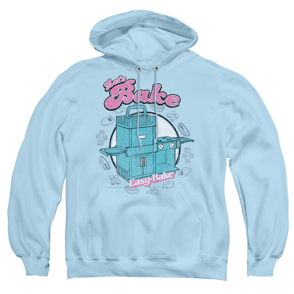 Easy Bake Oven Lets Bake Mens Hoodie Light Blue Officially Licensed