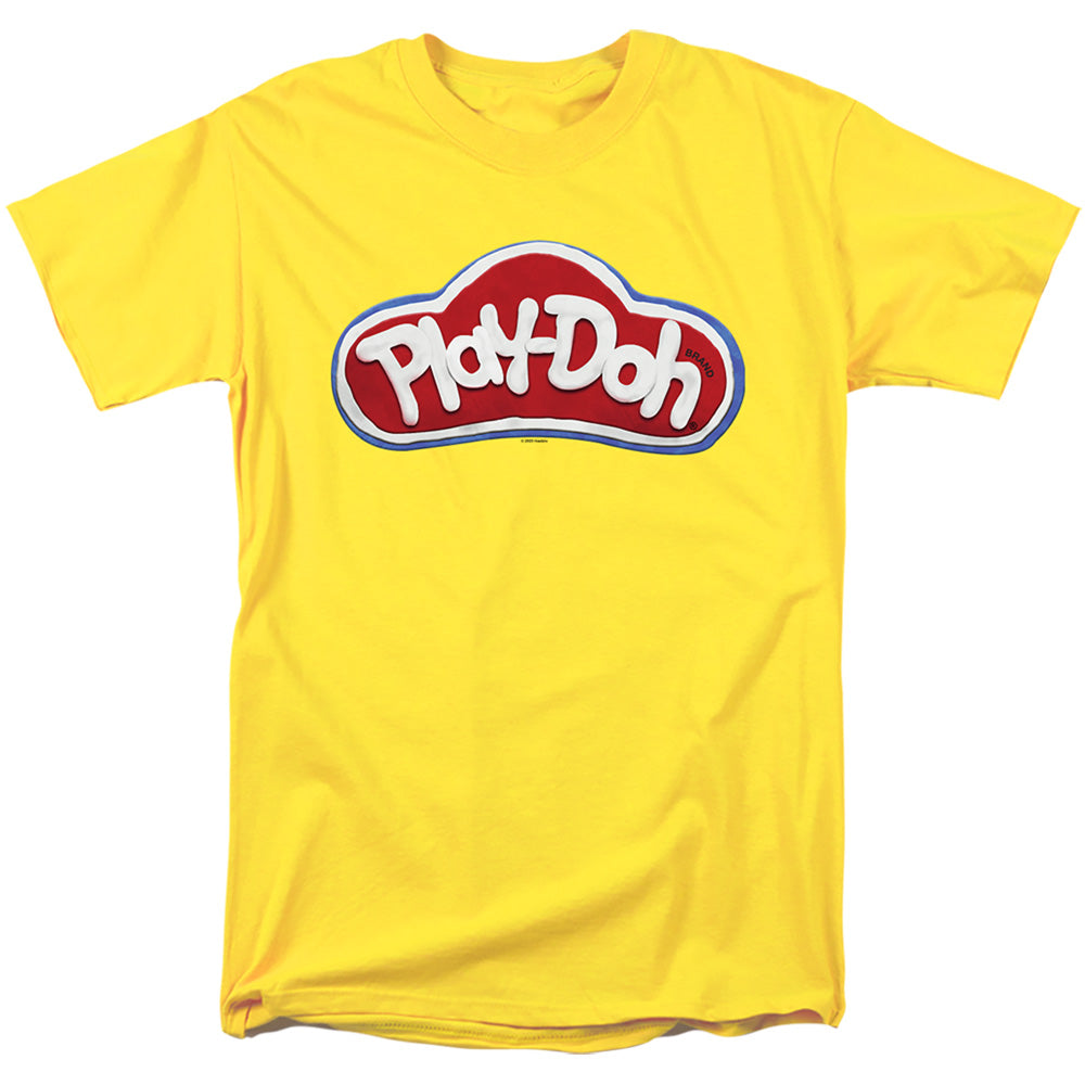 Play Doh Logo In Doh Mens T Shirt Yellow Officially Licensed