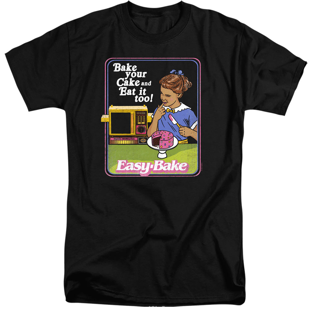 Easy Bake Oven Bake Your Cake Mens Tall T Shirt Black Officially Licensed