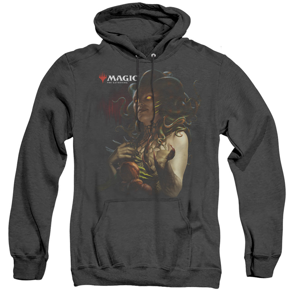 Magic The Gathering Vraska Queen Of Golgari Mens Heather Hoodie Black Officially Licensed