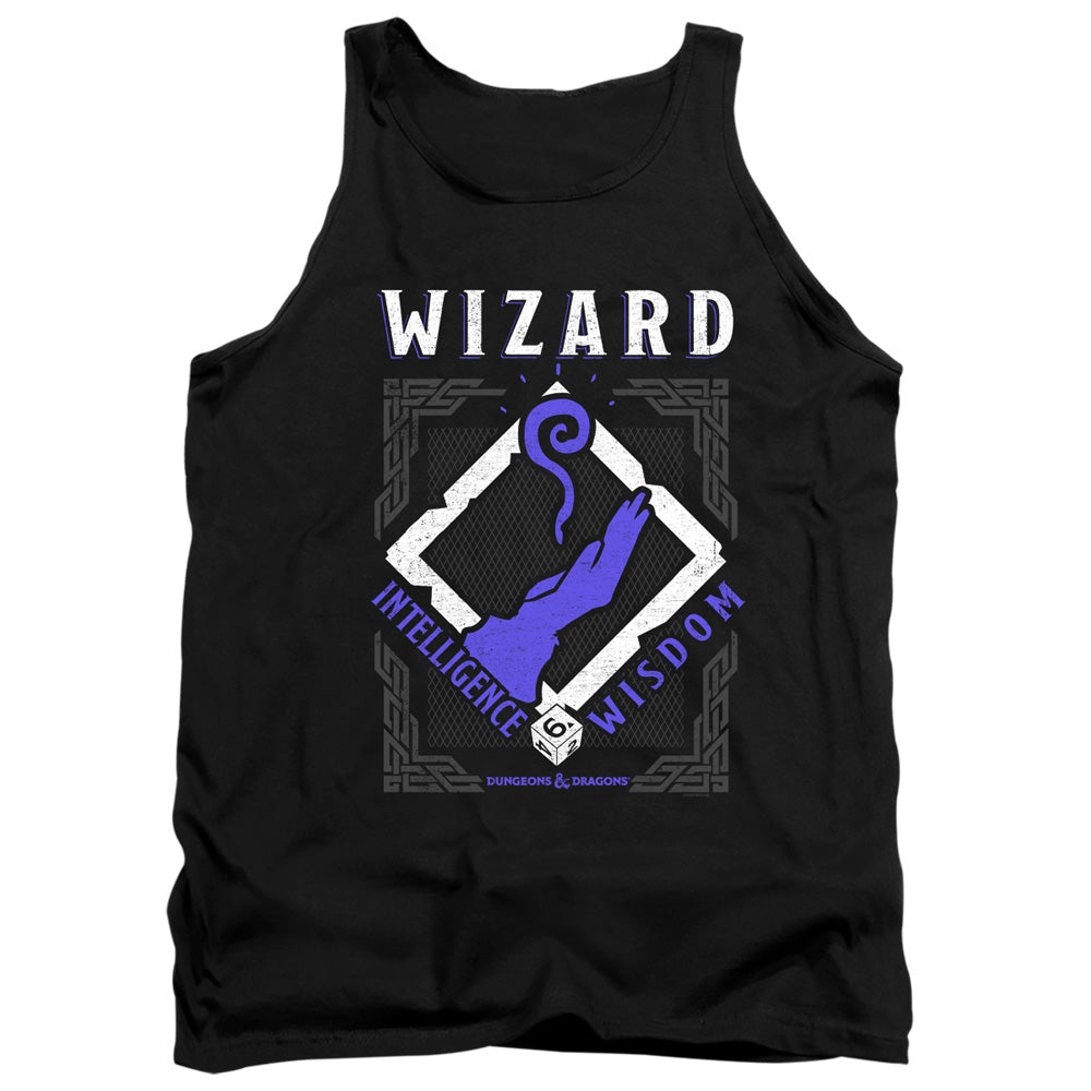Dungeons And Dragons Wizard Mens Tank Top Shirt Black Officially Licensed