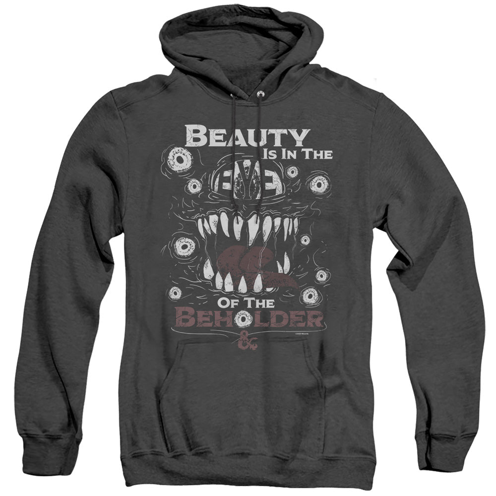 Dungeons And Dragons Eye Of The Beholder Mens Heather Hoodie Black Officially Licensed