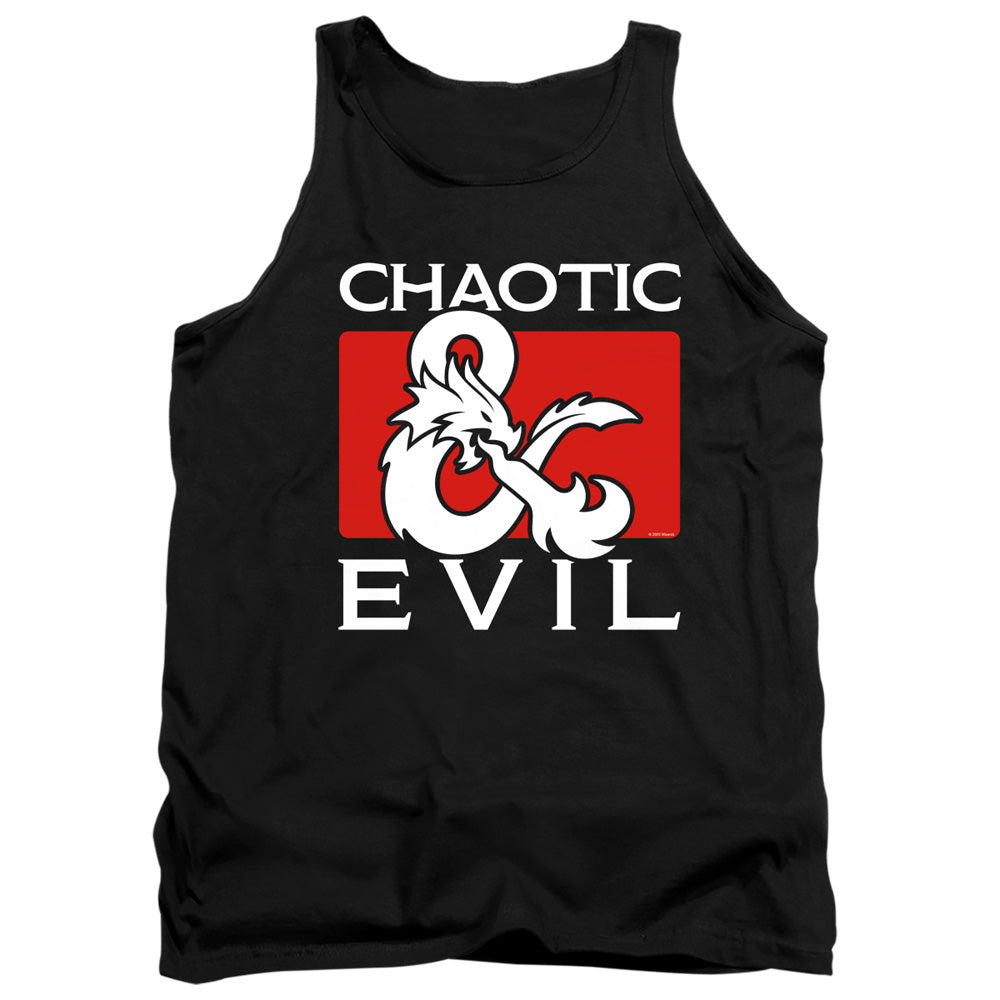 Dungeons And Dragons Chaotic Evil Mens Tank Top Shirt Black Officially Licensed