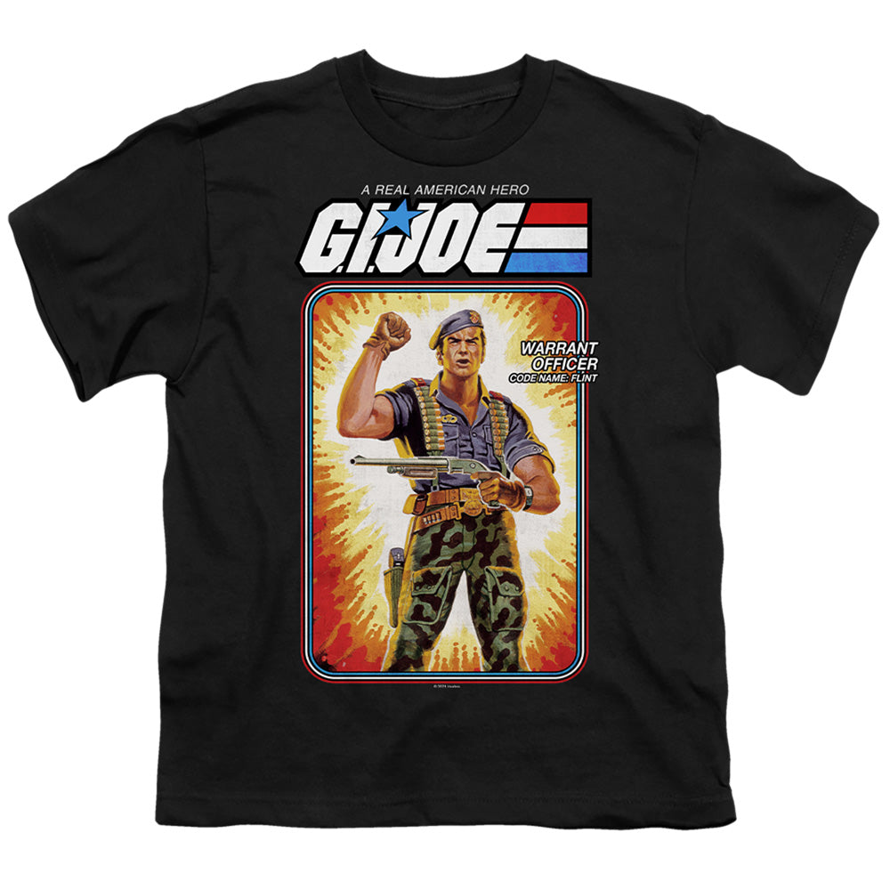 G.I. Joe Flint Card Kids Youth T Shirt Black Officially Licensed