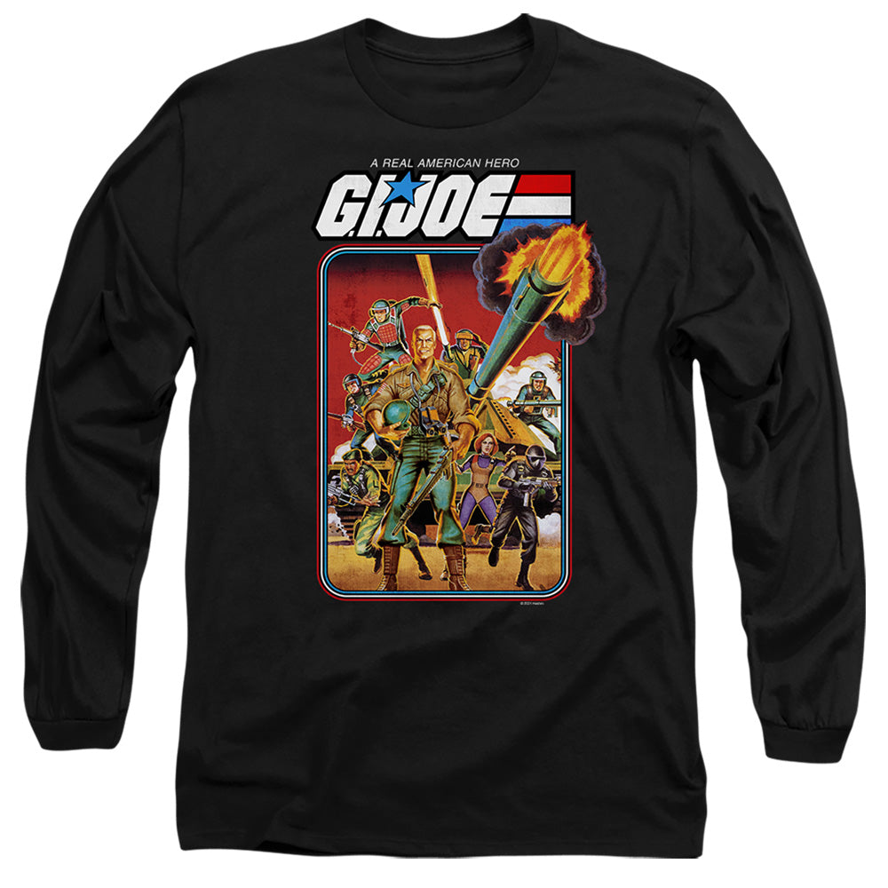 G.I. Joe Hero Group Mens Long Sleeve Shirt Black Officially Licensed