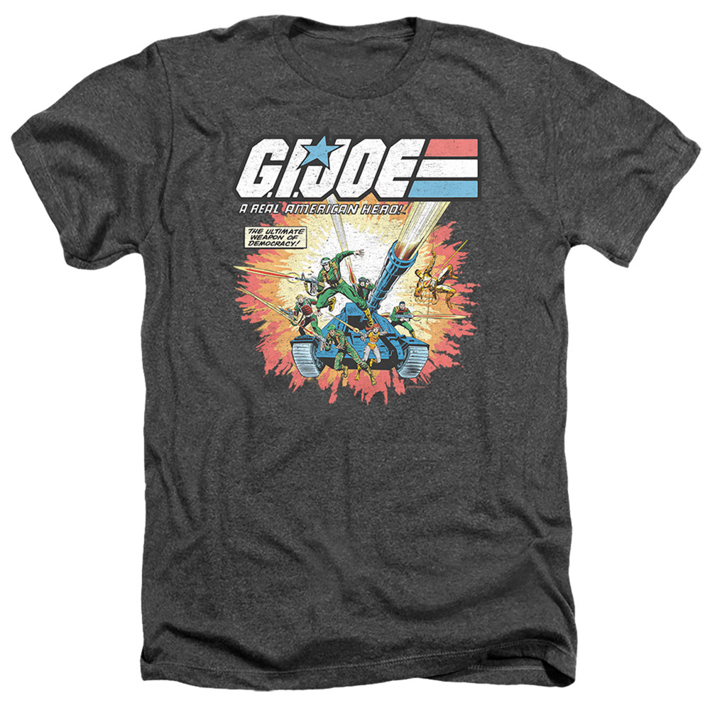 G.I. Joe Real American Hero Heather Mens T Shirt Charcoal Officially Licensed