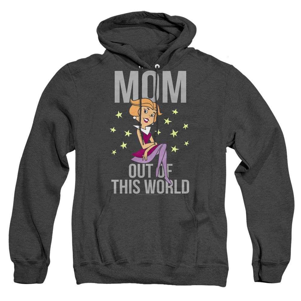 Jetsons Out Of This World Mom Mens Heather Hoodie Black Officially Licensed