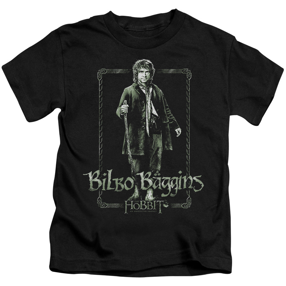 The Hobbit Bilbo Stare Juvenile Kids Youth T Shirt Black Officially Licensed