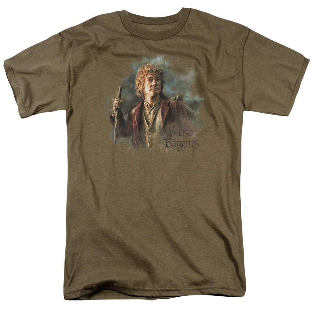The Hobbit Bilbo Baggins Mens T Shirt Safari Green Officially Licensed