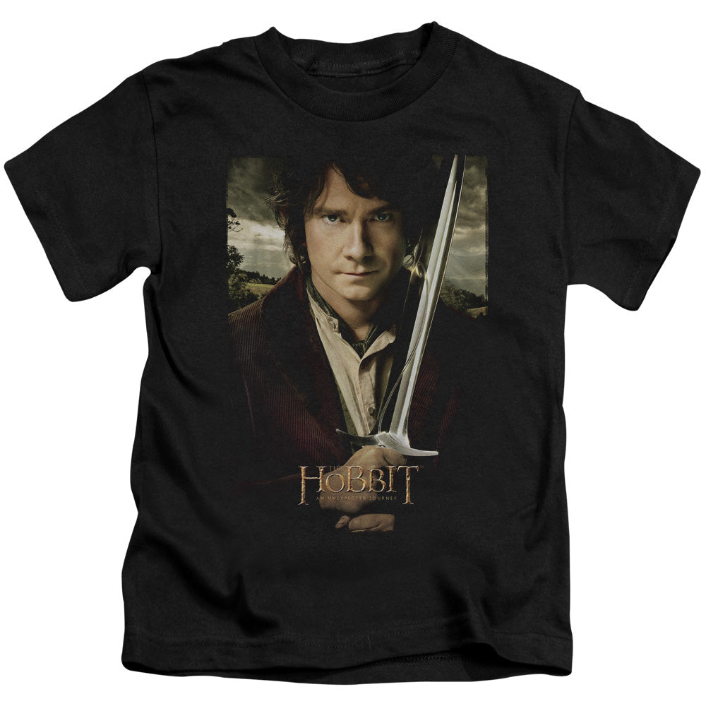 The Hobbit Baggins Poster Juvenile Kids Youth T Shirt Black Officially Licensed