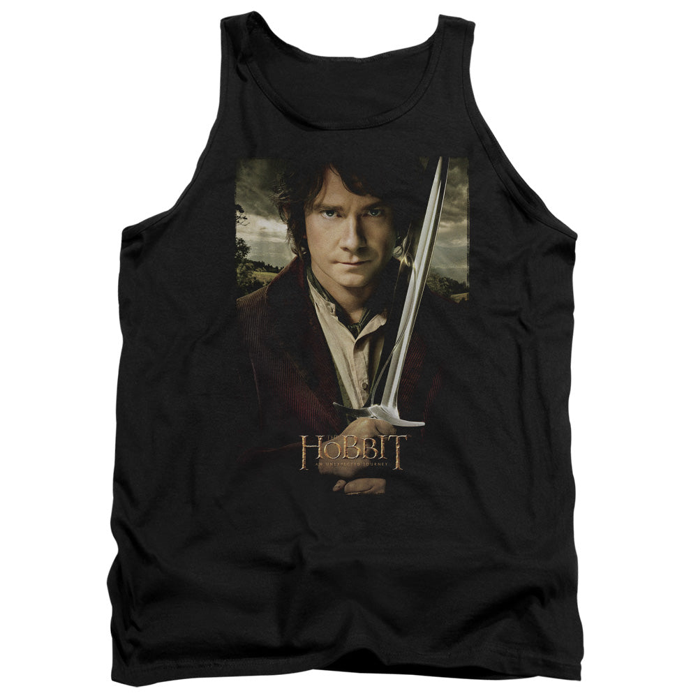 The Hobbit Baggins Poster Mens Tank Top Shirt Black Officially Licensed