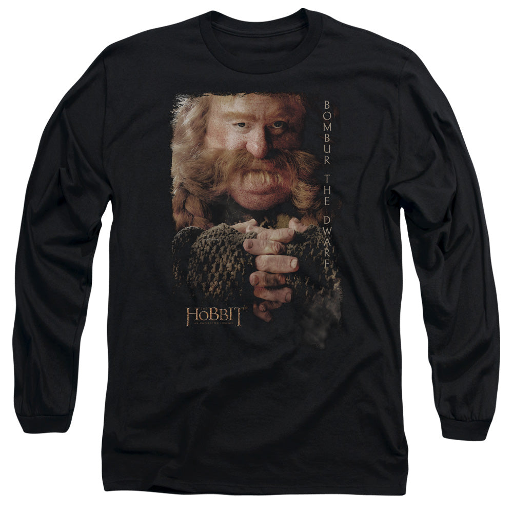The Hobbit Bombur Mens Long Sleeve Shirt Black Officially Licensed