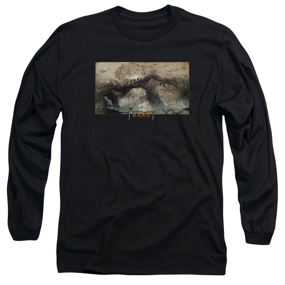 Hobbit Epic Journey Mens Long Sleeve Shirt Black Officially Licensed