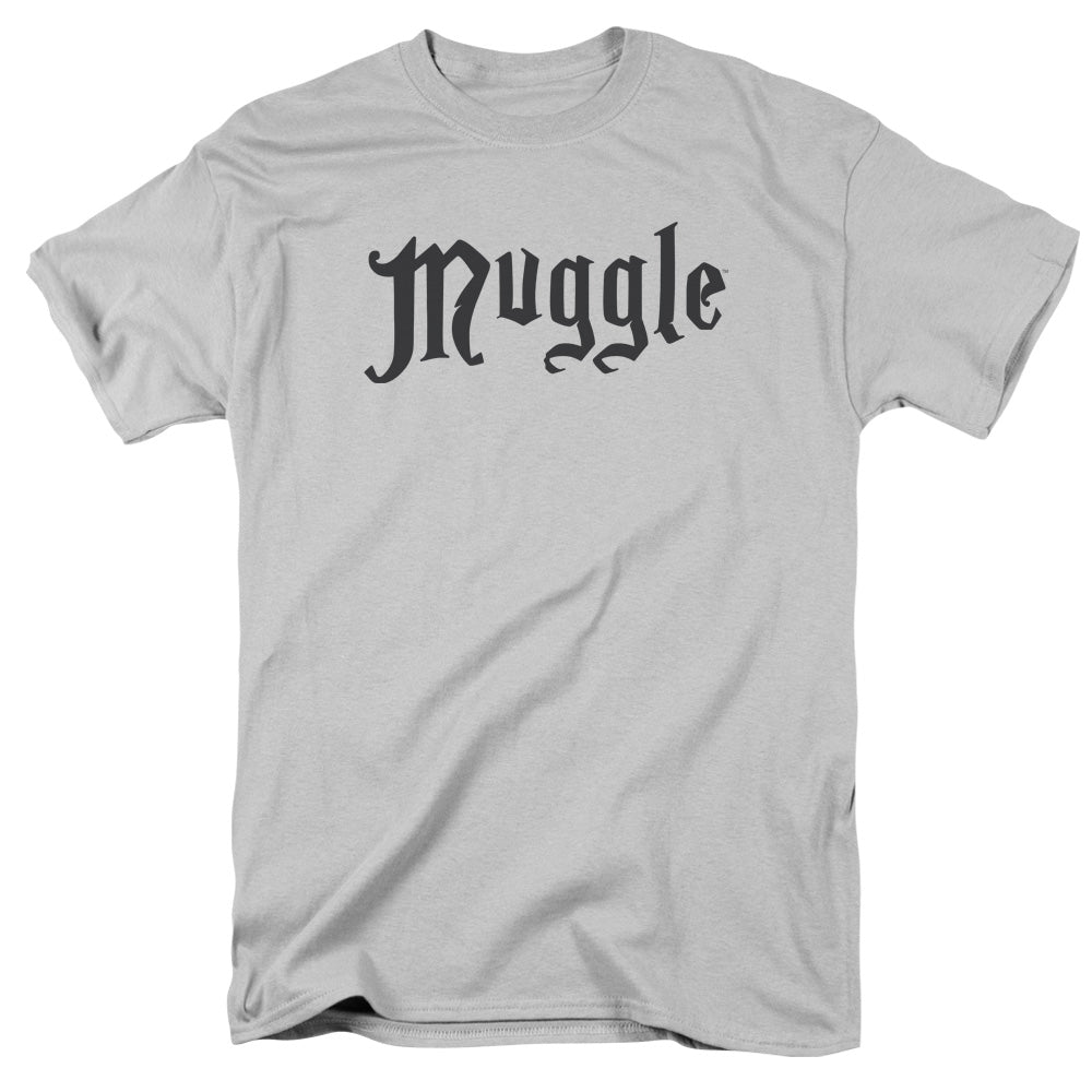 Harry Potter Muggle Mens T Shirt Silver Officially Licensed