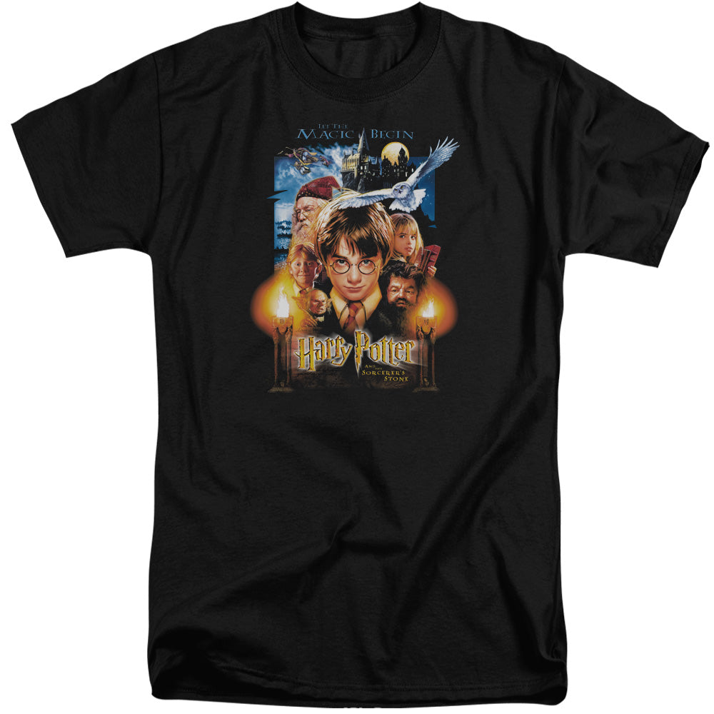 Harry Potter Movie Poster Mens Tall T Shirt Black Officially Licensed
