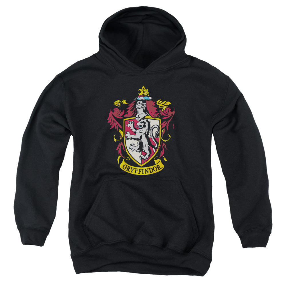 Harry Potter Gryffindor Crest Kids Youth Hoodie Black Officially Licensed