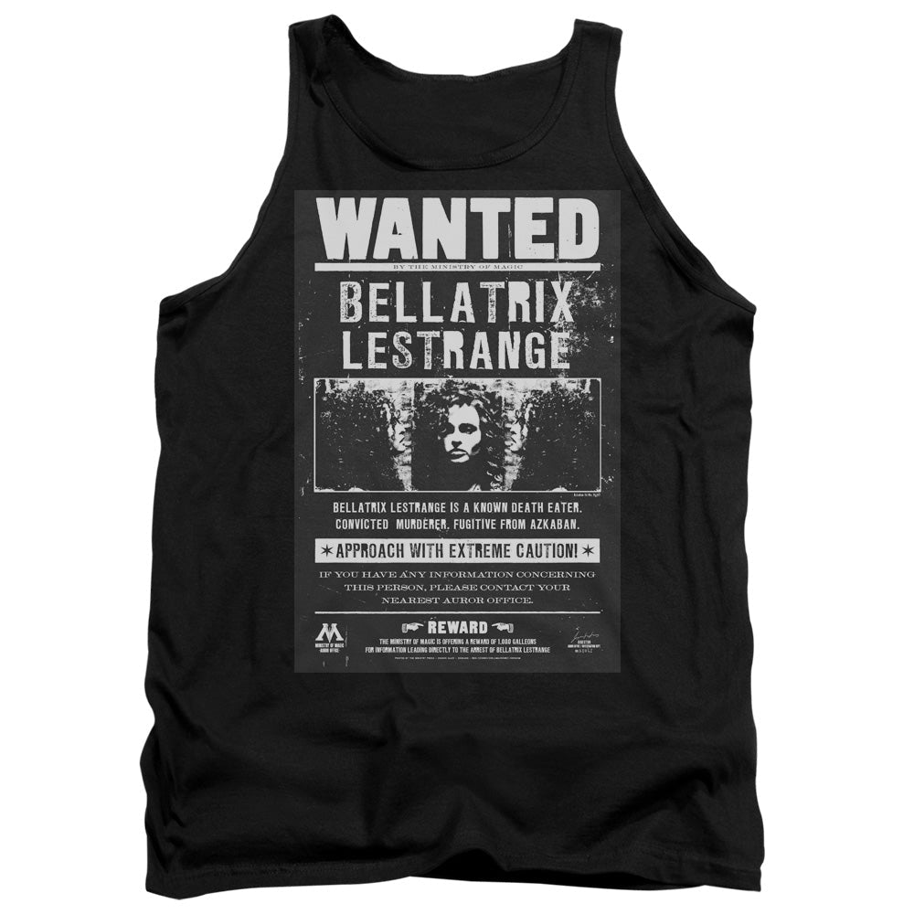Harry Potter Wanted Bellatrix Mens Tank Top Shirt Black Officially Licensed