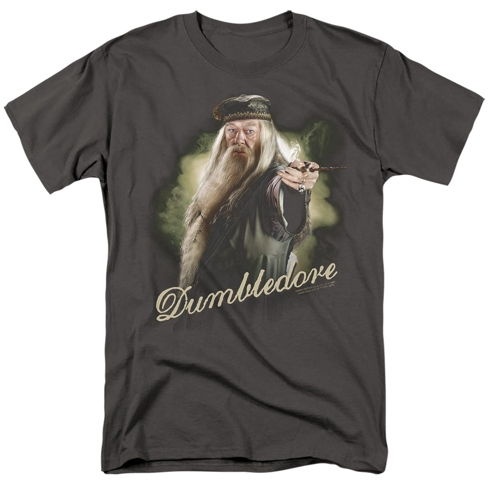 Harry Potter Dumbledore Wand Mens T Shirt Black Officially Licensed