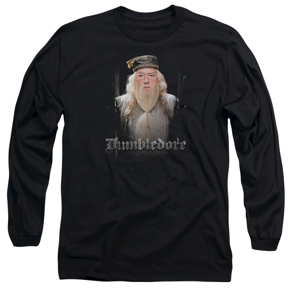 Harry Potter Dumble Doors Mens Long Sleeve Shirt Black Officially Licensed Officially Licensed