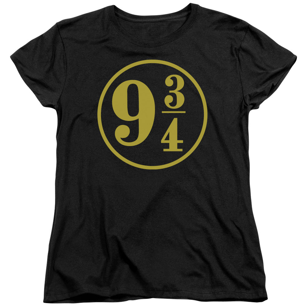 Harry Potter 9 3 4 Womens T Shirt Black Officially Licensed