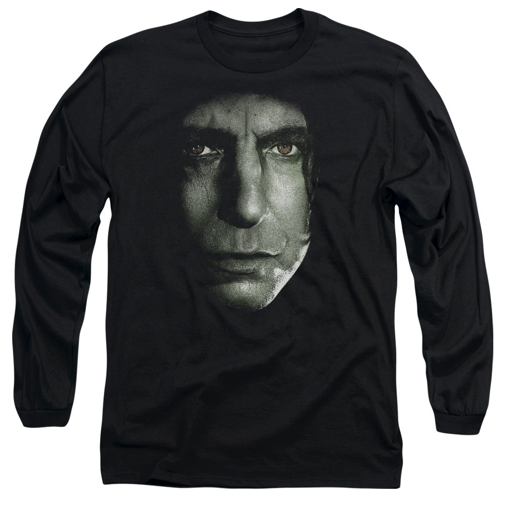 Harry Potter Snape Head Mens Long Sleeve Shirt Black Officially Licensed Officially Licensed