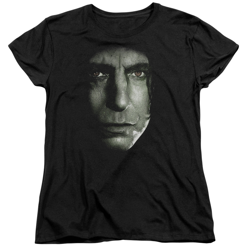 Harry Potter Snape Head Womens T Shirt Black Officially Licensed