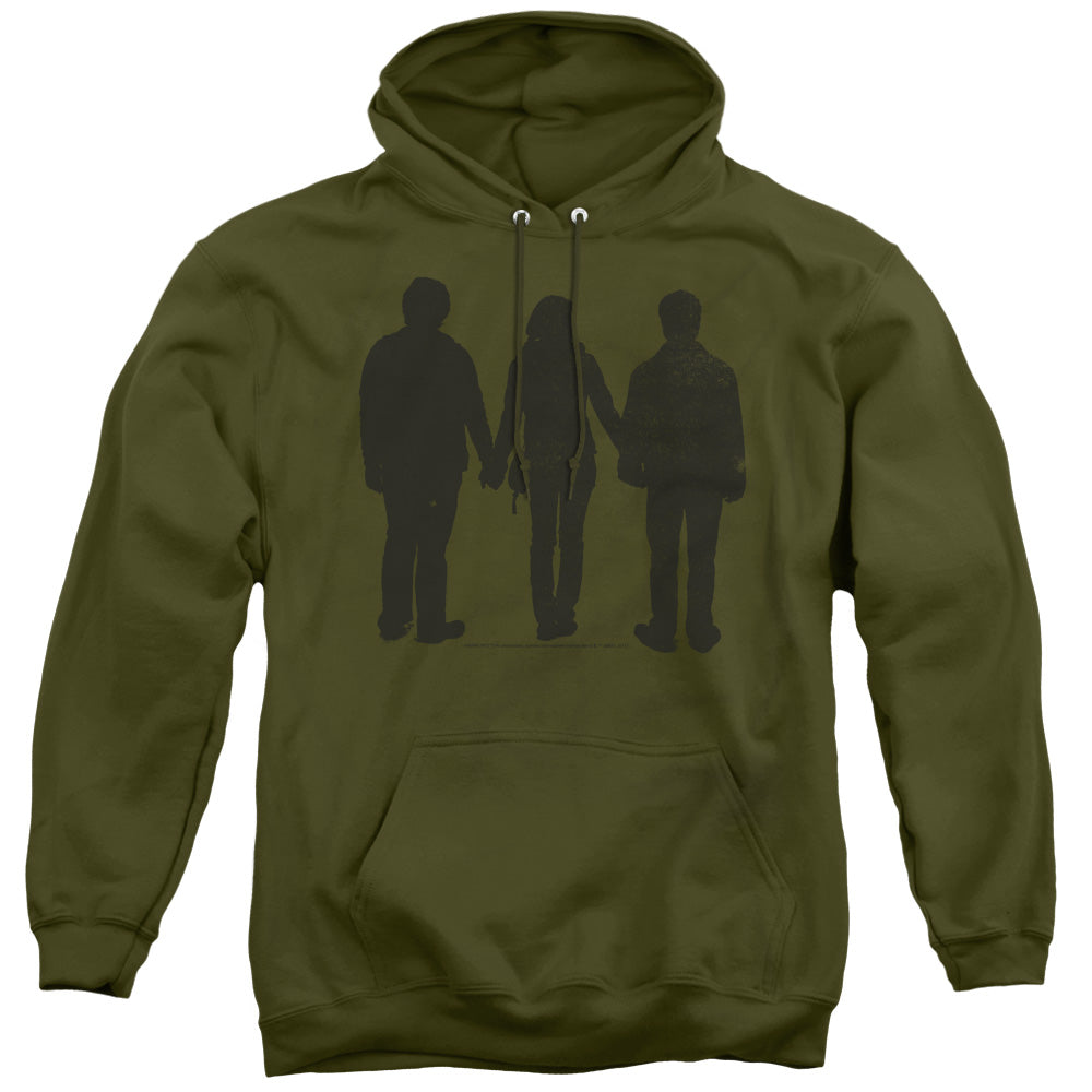 Harry Potter Three Stand Alone Mens Hoodie Military Green Officially Licensed