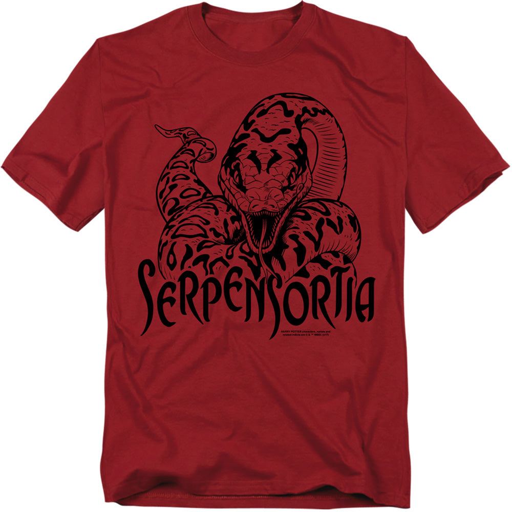 Harry Potter Serpensortia Mens T Shirt Cardinal Officially Licensed