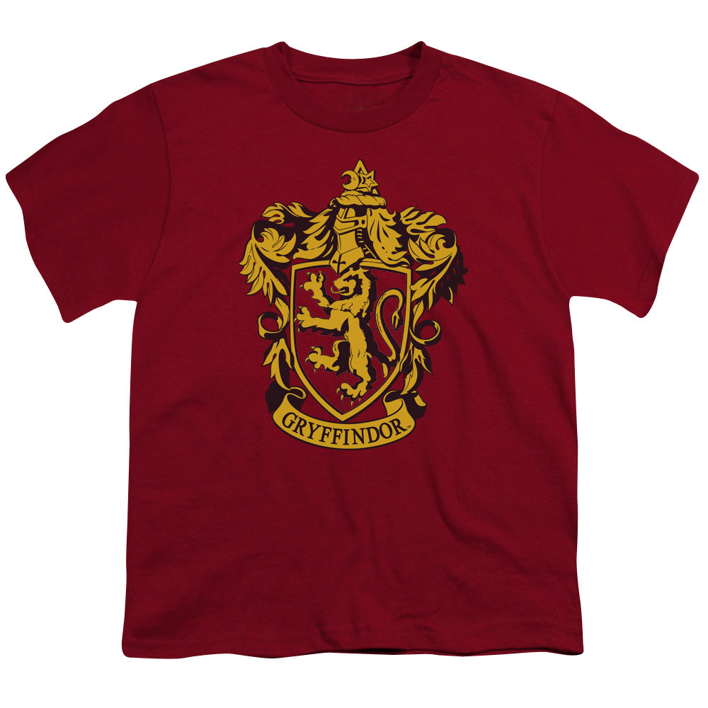 Harry Potter Gryffindor Crest Kids Youth T Shirt Cardinal Officially Licensed