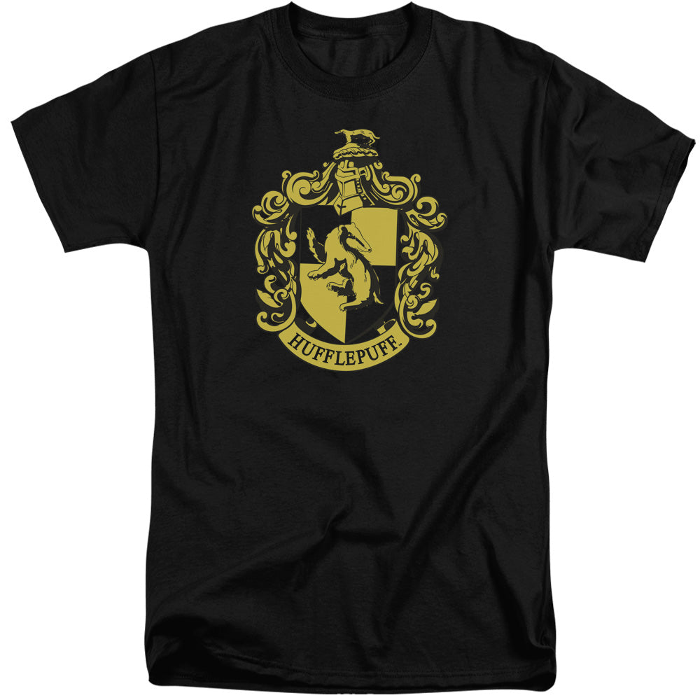 Harry Potter Hufflepuff Crest Mens Tall T Shirt Black Officially Licensed