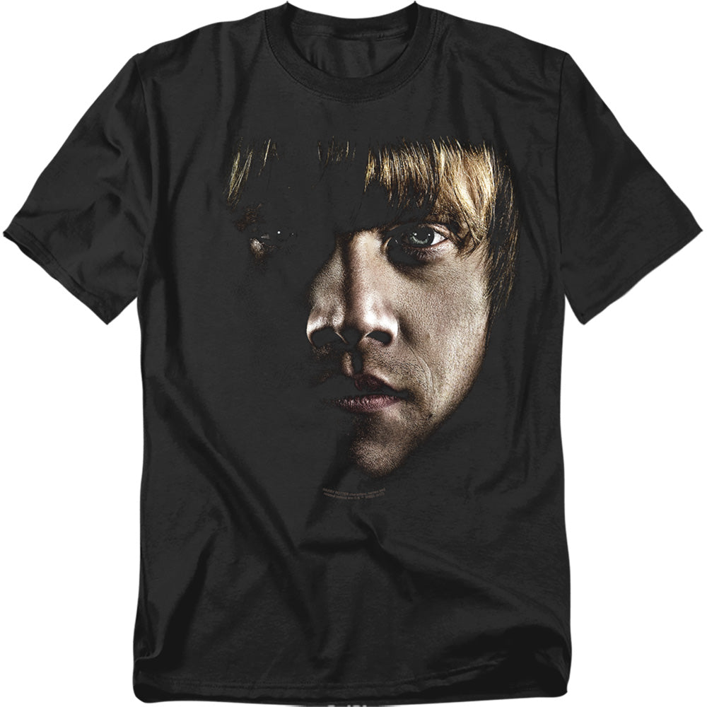 Harry Potter Ron Poster Head Mens T Shirt Black Officially Licensed