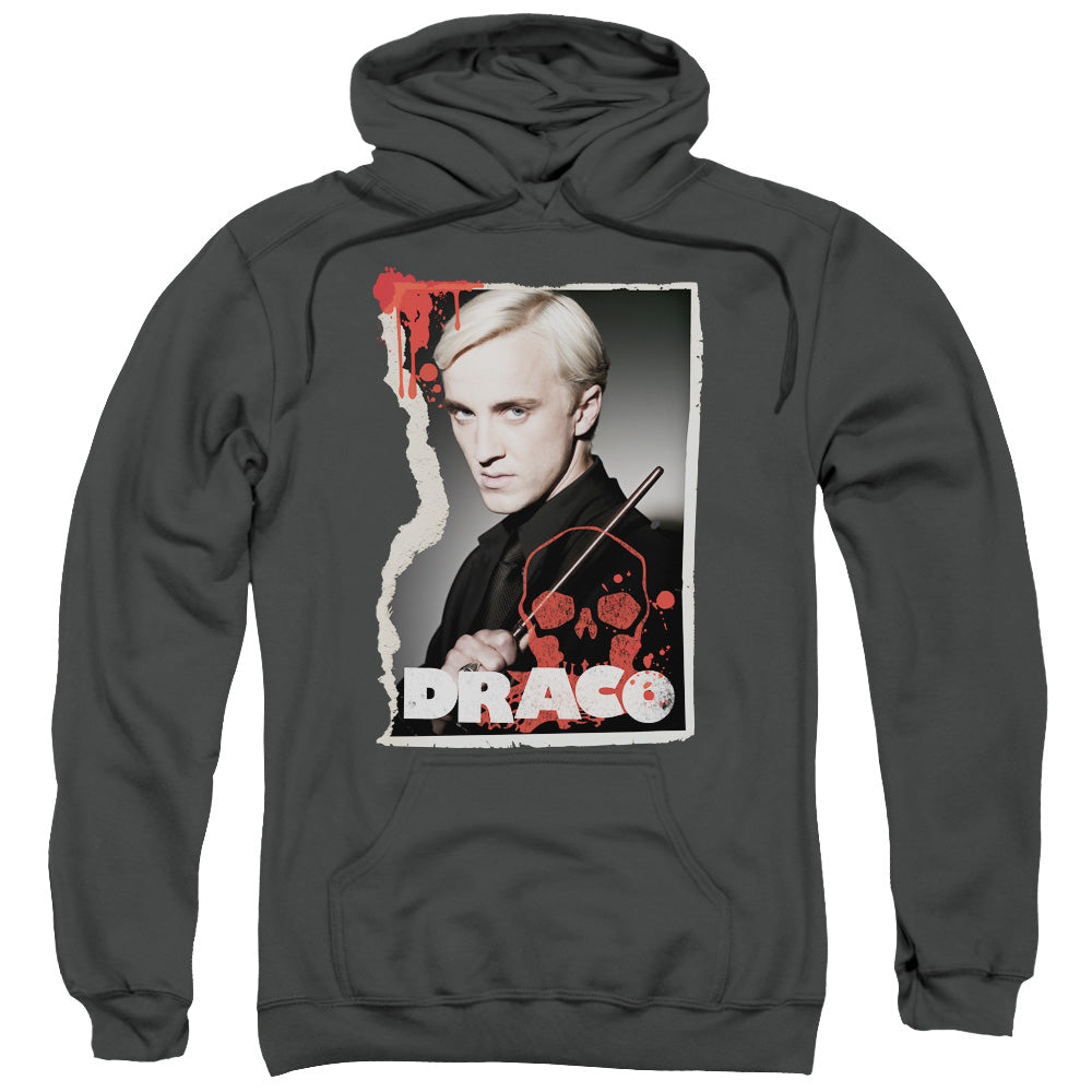 Harry Potter Draco Frame Mens Hoodie Charcoal Officially Licensed