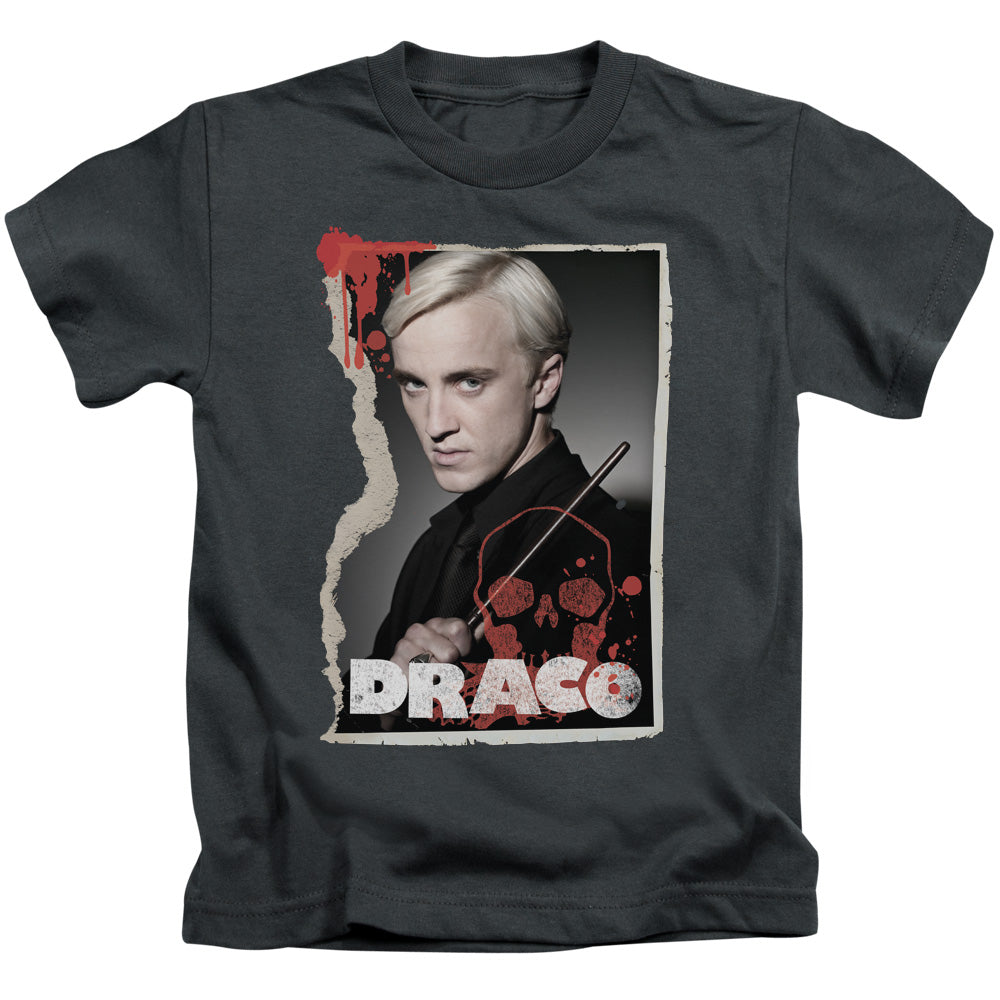 Harry Potter Draco Frame Juvenile Kids Youth T Shirt Charcoal Officially Licensed