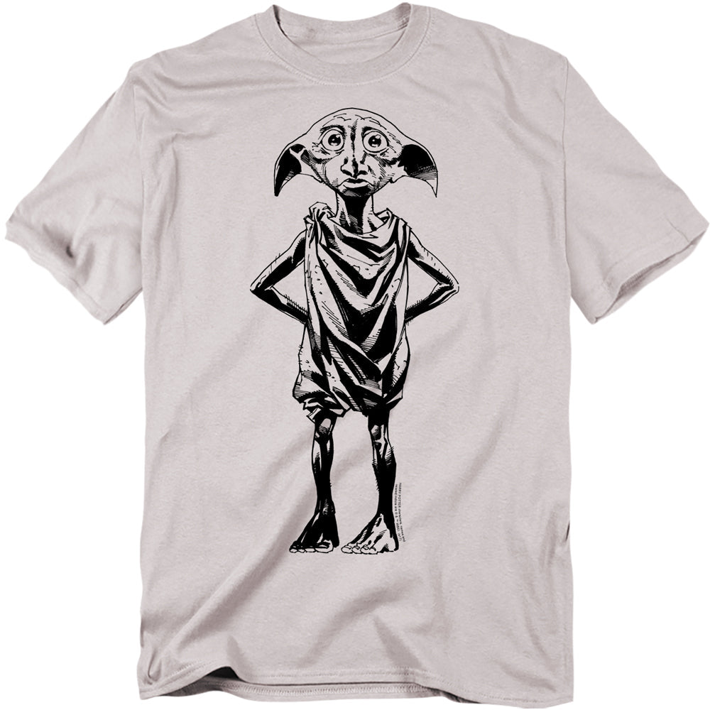 Harry Potter Dobby Mens T Shirt Silver Officially Licensed