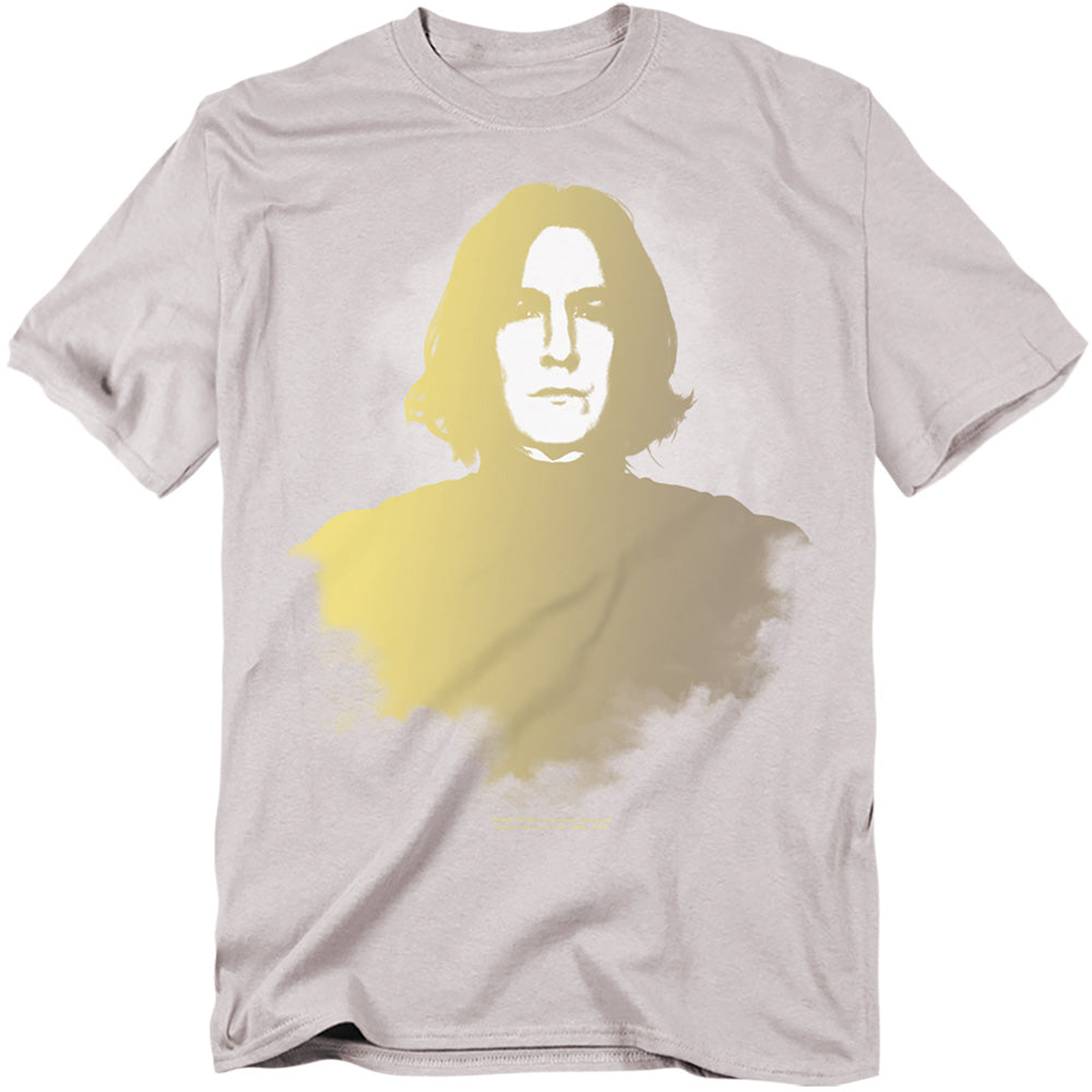 Harry Potter Snape Fade Mens T Shirt Silver Officially Licensed