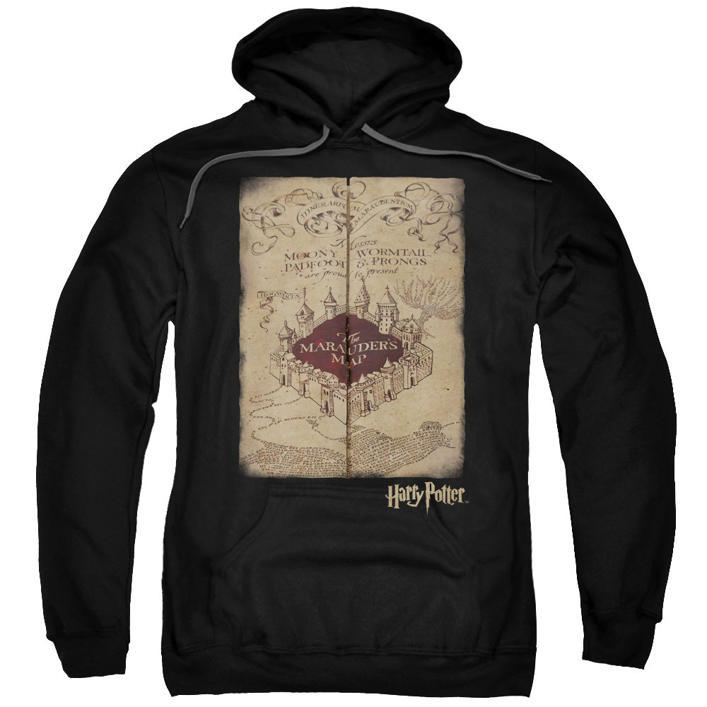 Harry Potter Marauders Map Mens Hoodie Black Officially Licensed