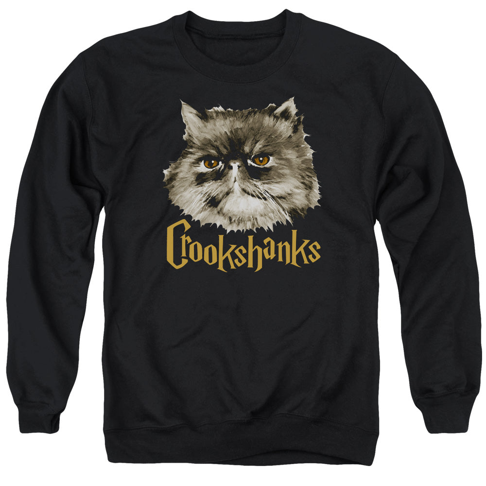 Harry Potter Crookshanks Mens Crewneck Sweatshirt Black Officially Licensed