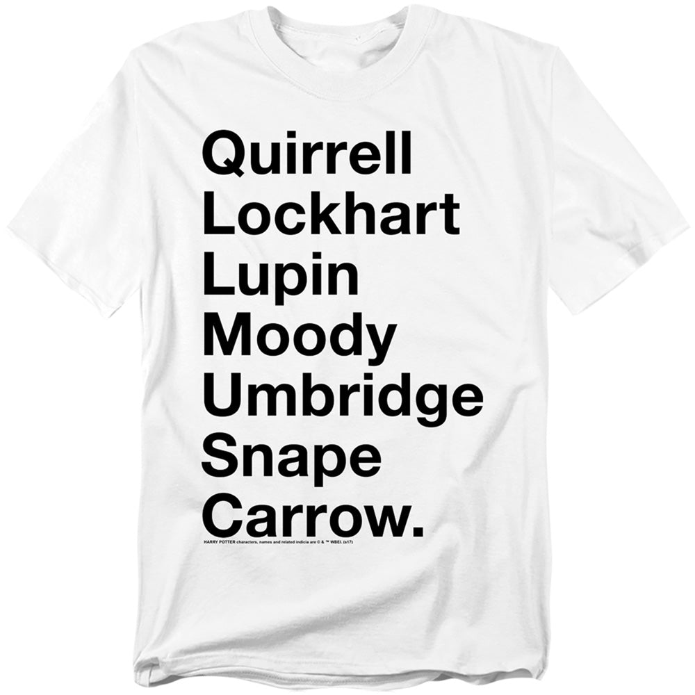 Harry Potter Professors Mens T Shirt White Officially Licensed