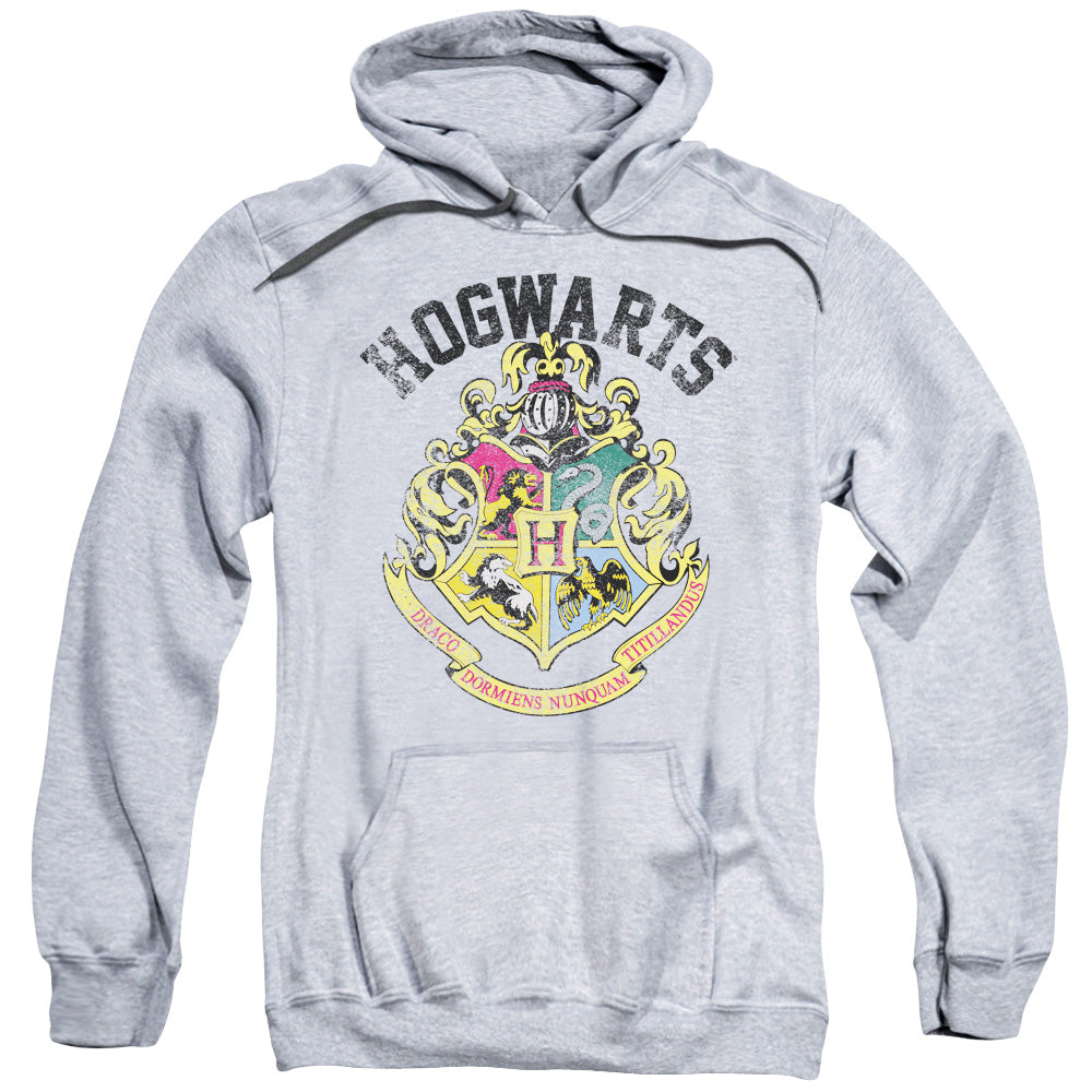 Harry Potter Hogwarts Crest Mens Hoodie Athletic Heather Officially Licensed