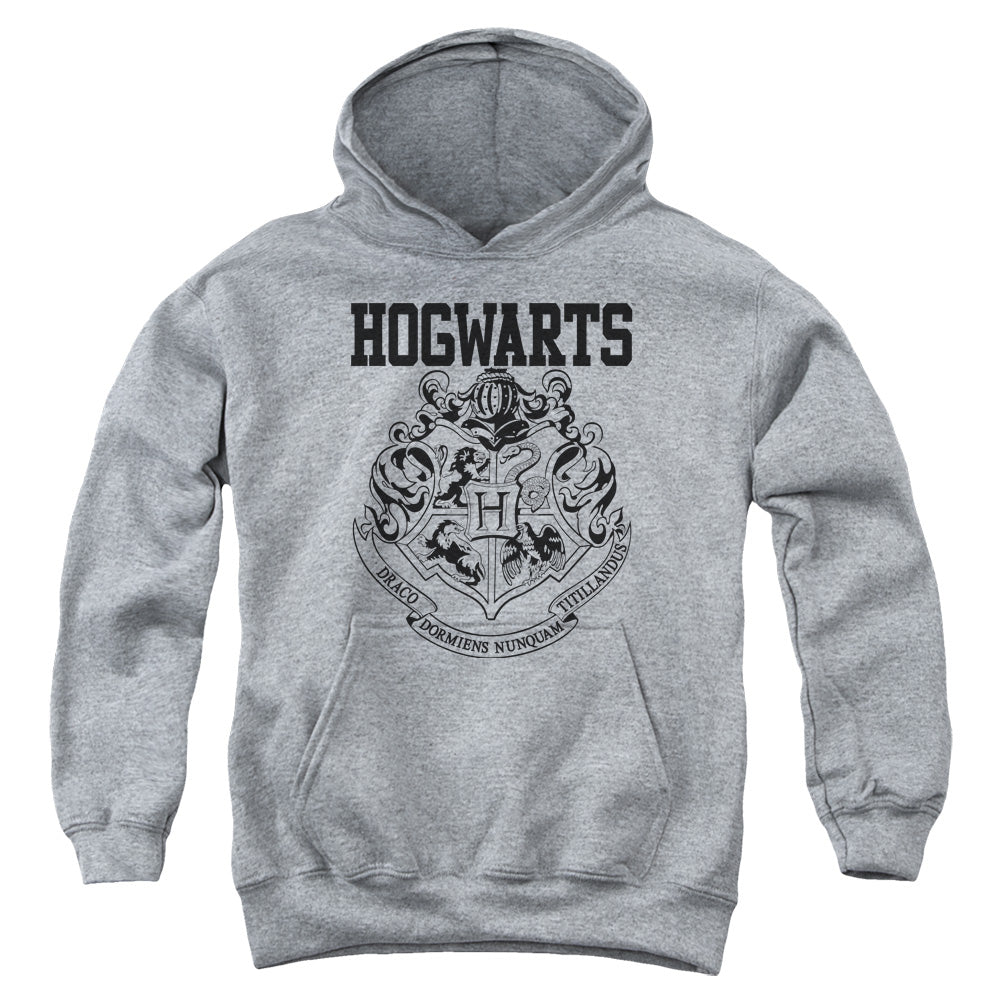 Harry Potter Hogwarts Athletic Kids Youth Hoodie Athletic Heather Officially Licensed