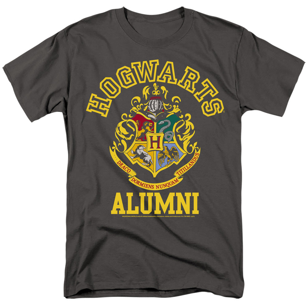 Harry Potter Hogwarts Alumni Crest Mens T Shirt Black Officially Licensed